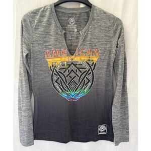 American Fighter Women's Long Sleeve Athletic Small Gray